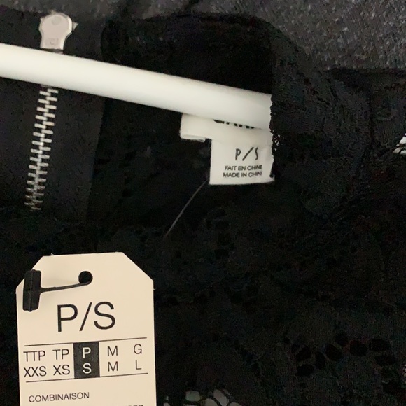 Garage black lace romper - Picture 3 of 3